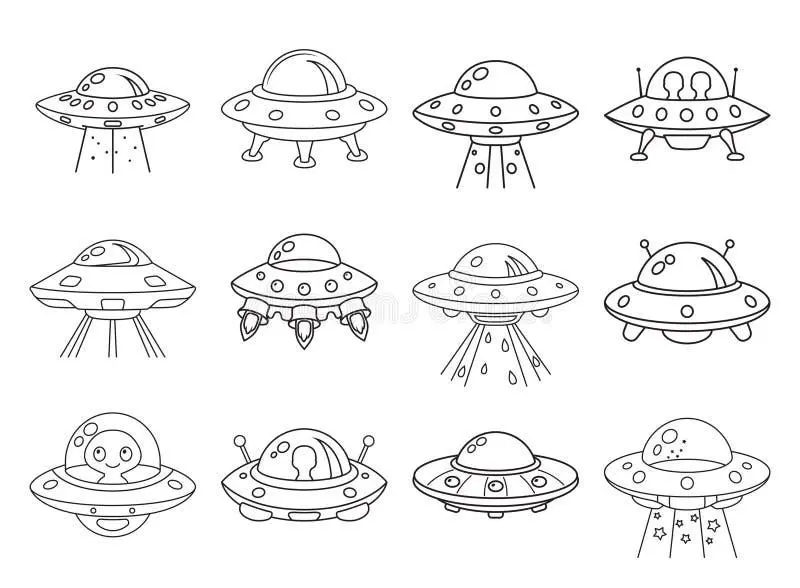 Free Alien coloring sheet for kids