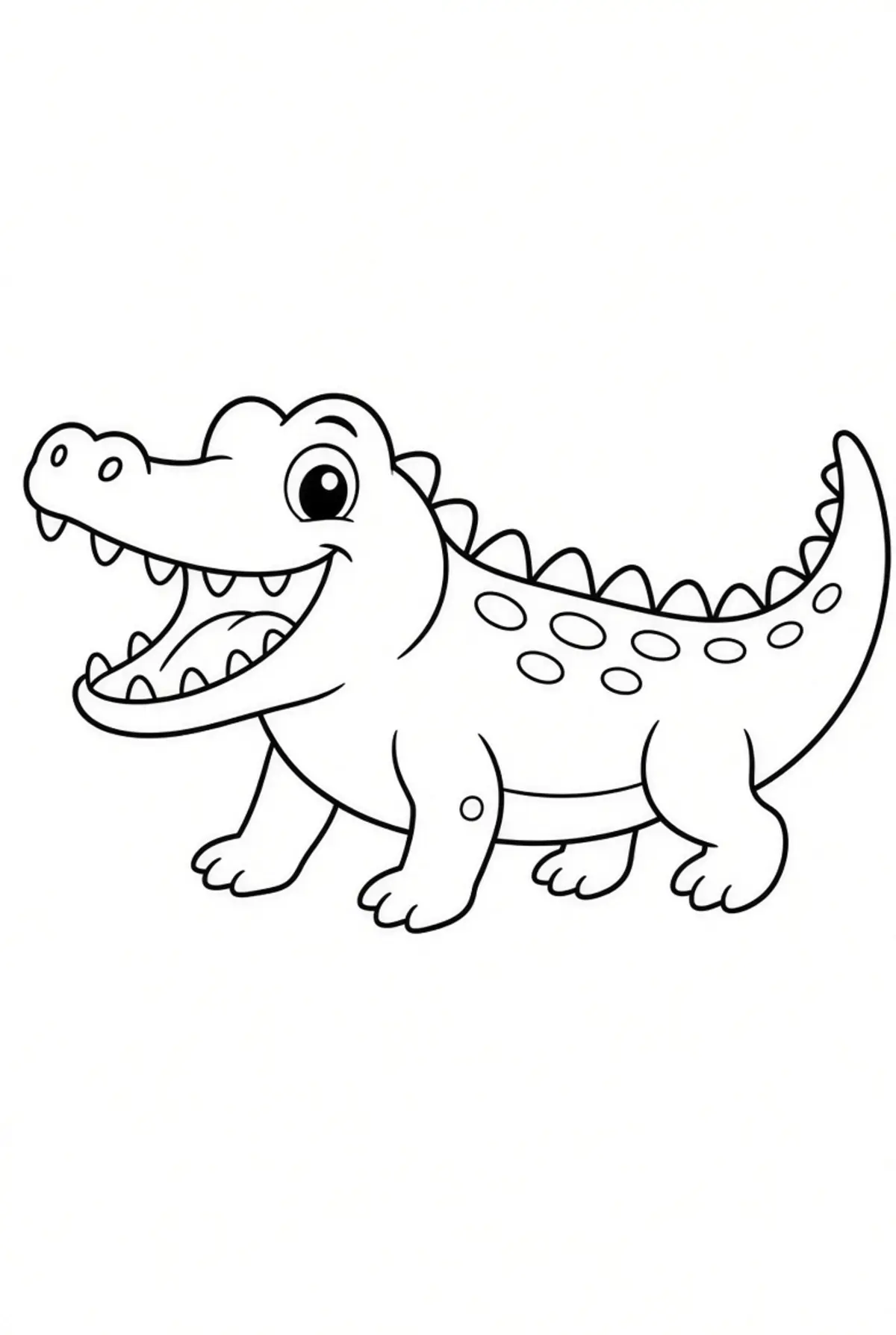 Alligator coloring page