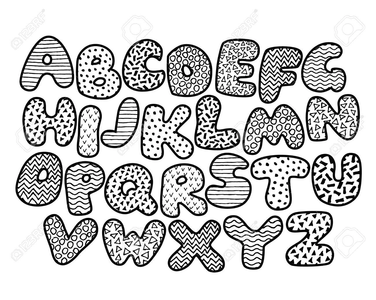 Cute Alphabet Letter color page for kids