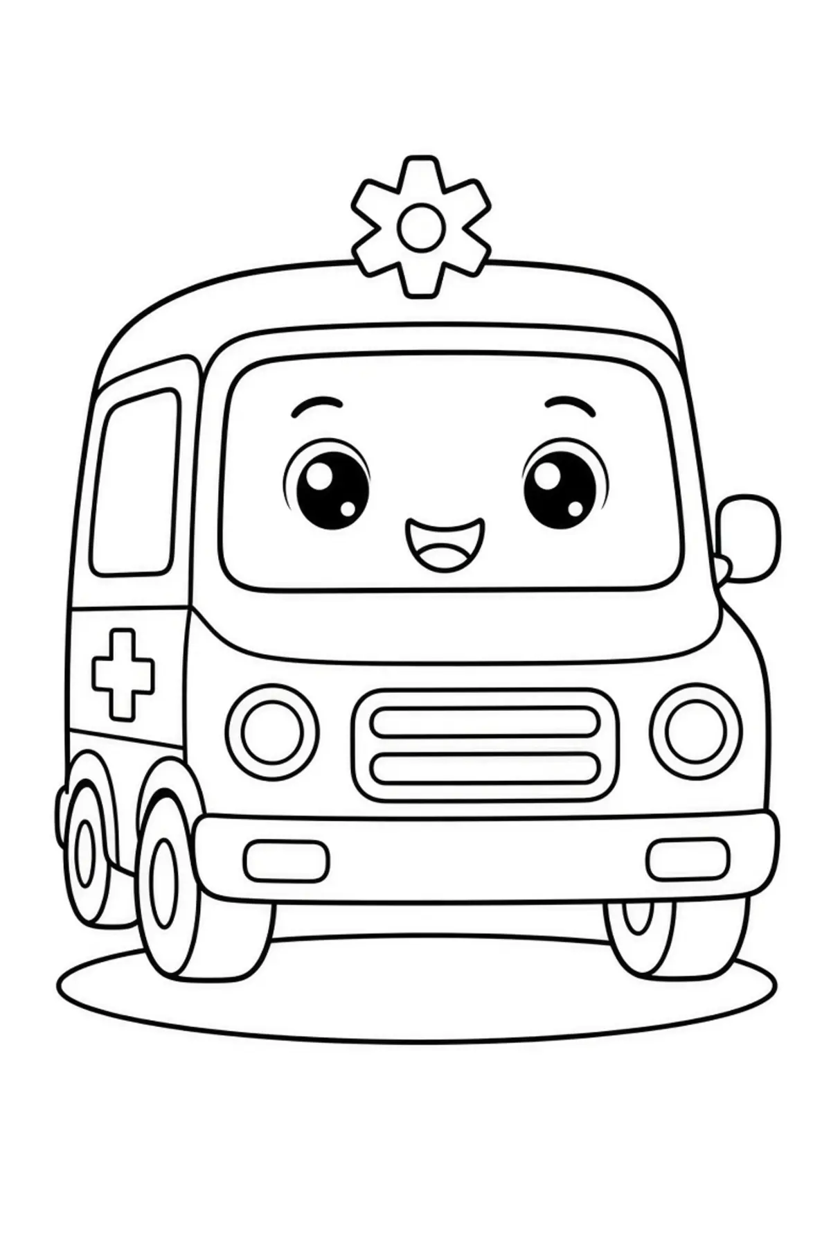 Ambulance coloring pages printable for kids