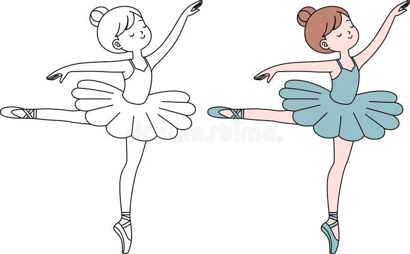 Ballerina coloring page