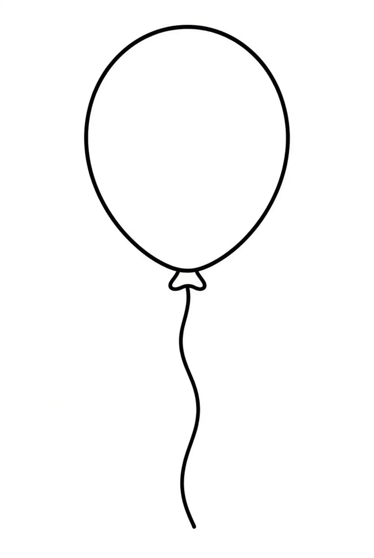 Balloon coloring page