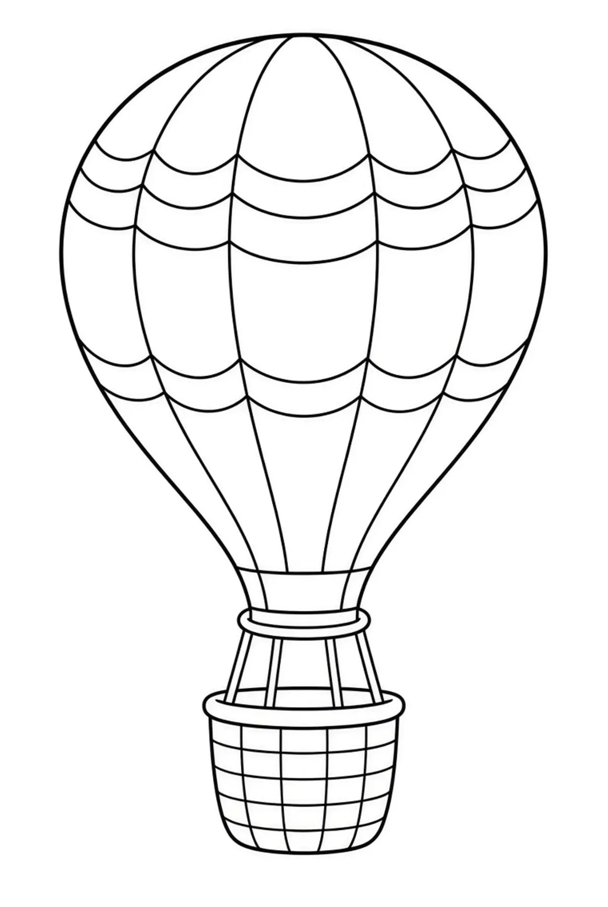 Free Balloon coloring sheet for kids
