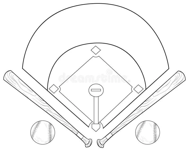 Baseball coloring pages