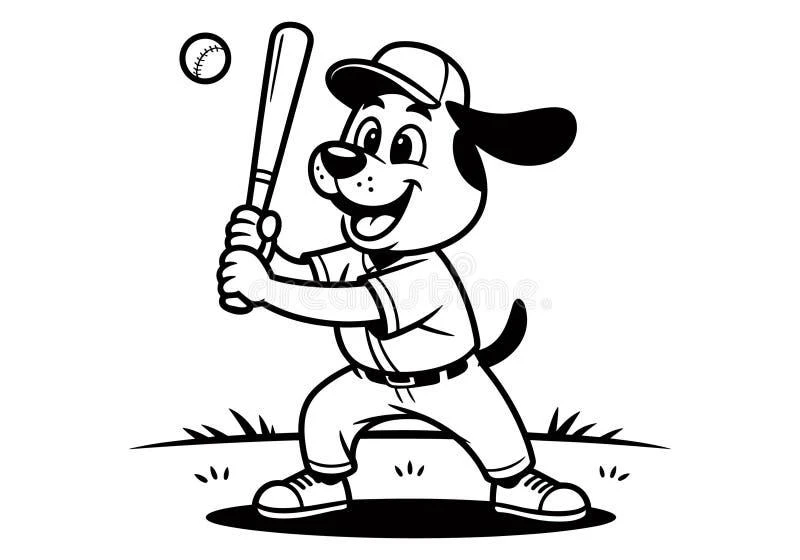 Baseball coloring pages printable for kids