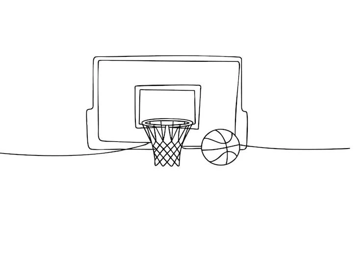 Basketball coloring pages