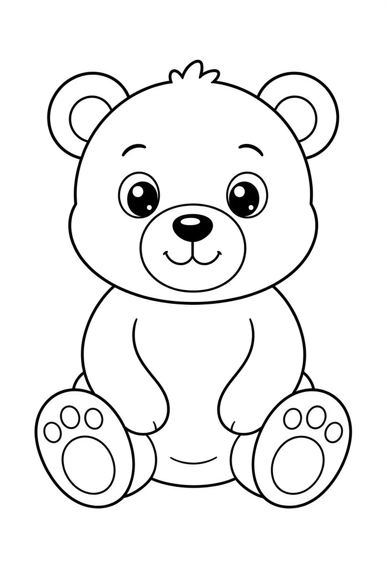 Bear coloring page