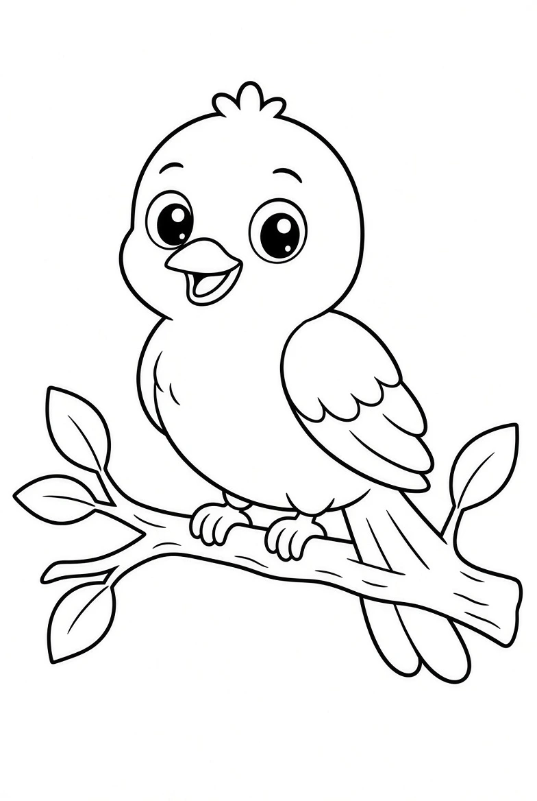 Bird coloring pages