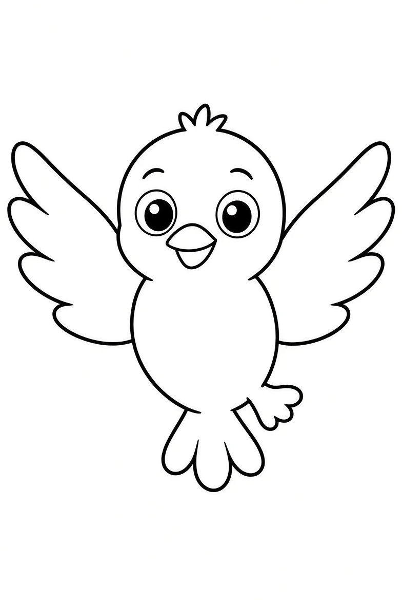 Bird coloring pages printable for kids