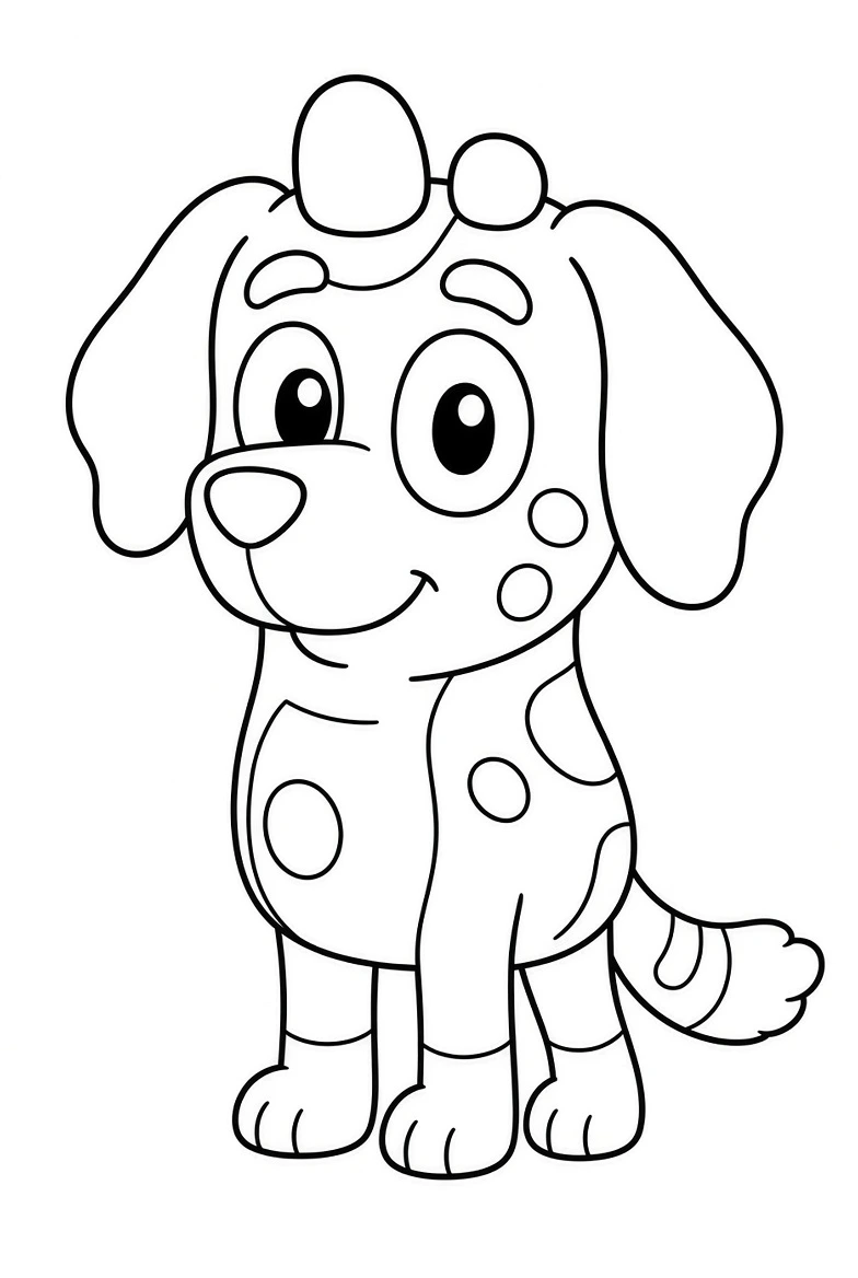 Bluey coloring page
