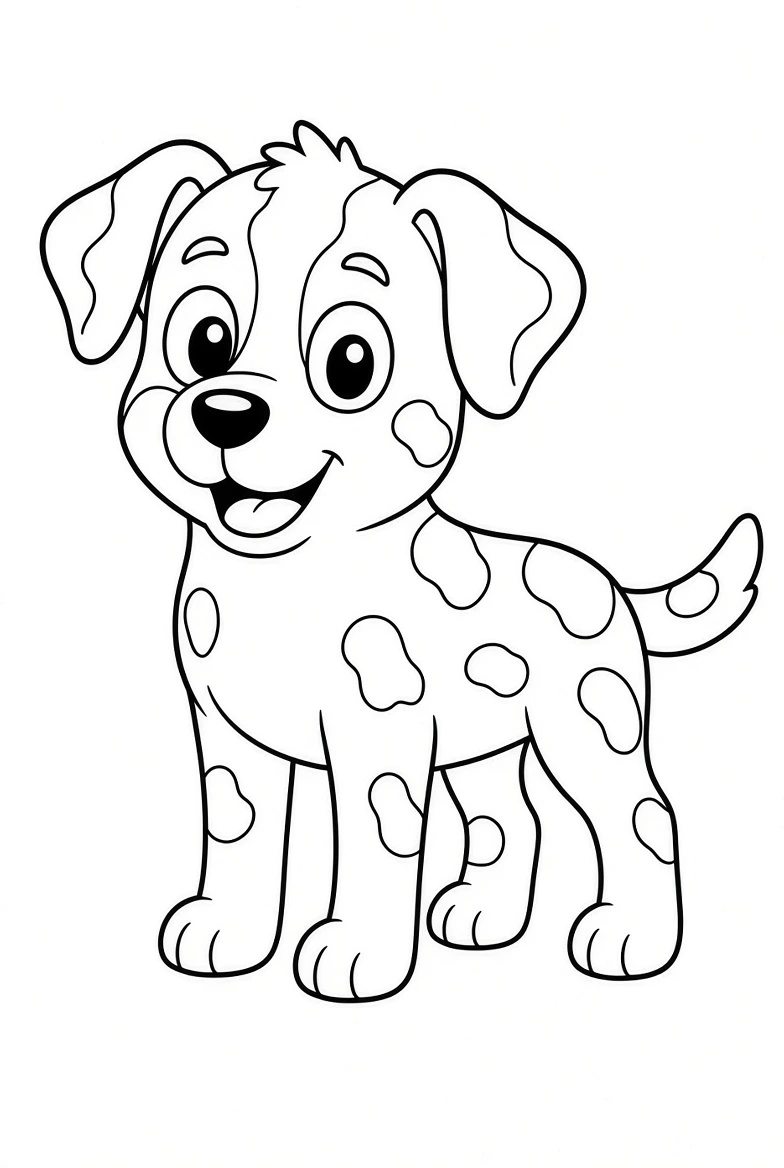 Bluey coloring pages printable for kids