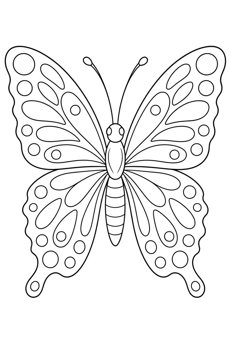 Butterfly coloring page
