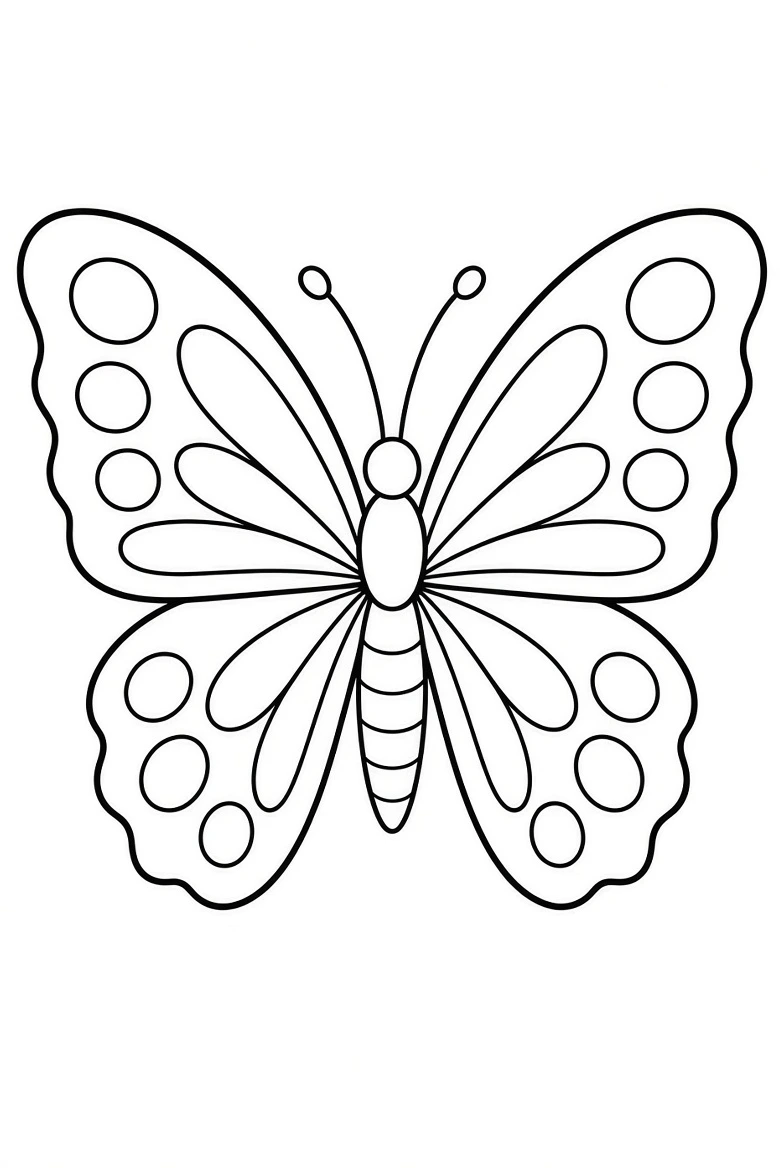 Butterfly coloring pages printable for kids