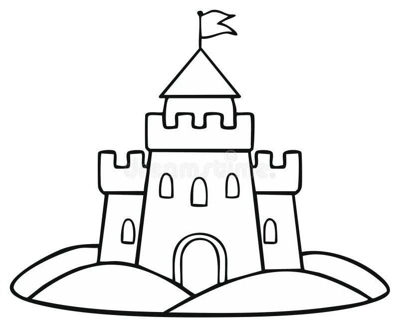 Castle coloring pages printable for kids