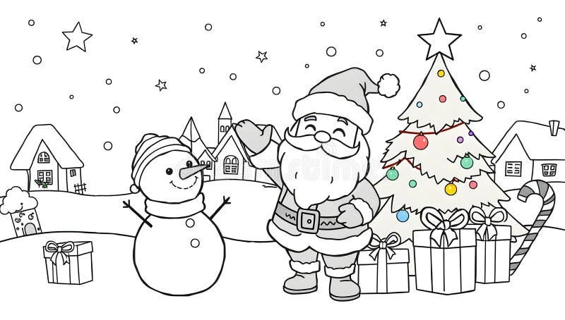 Christmas Tree coloring page