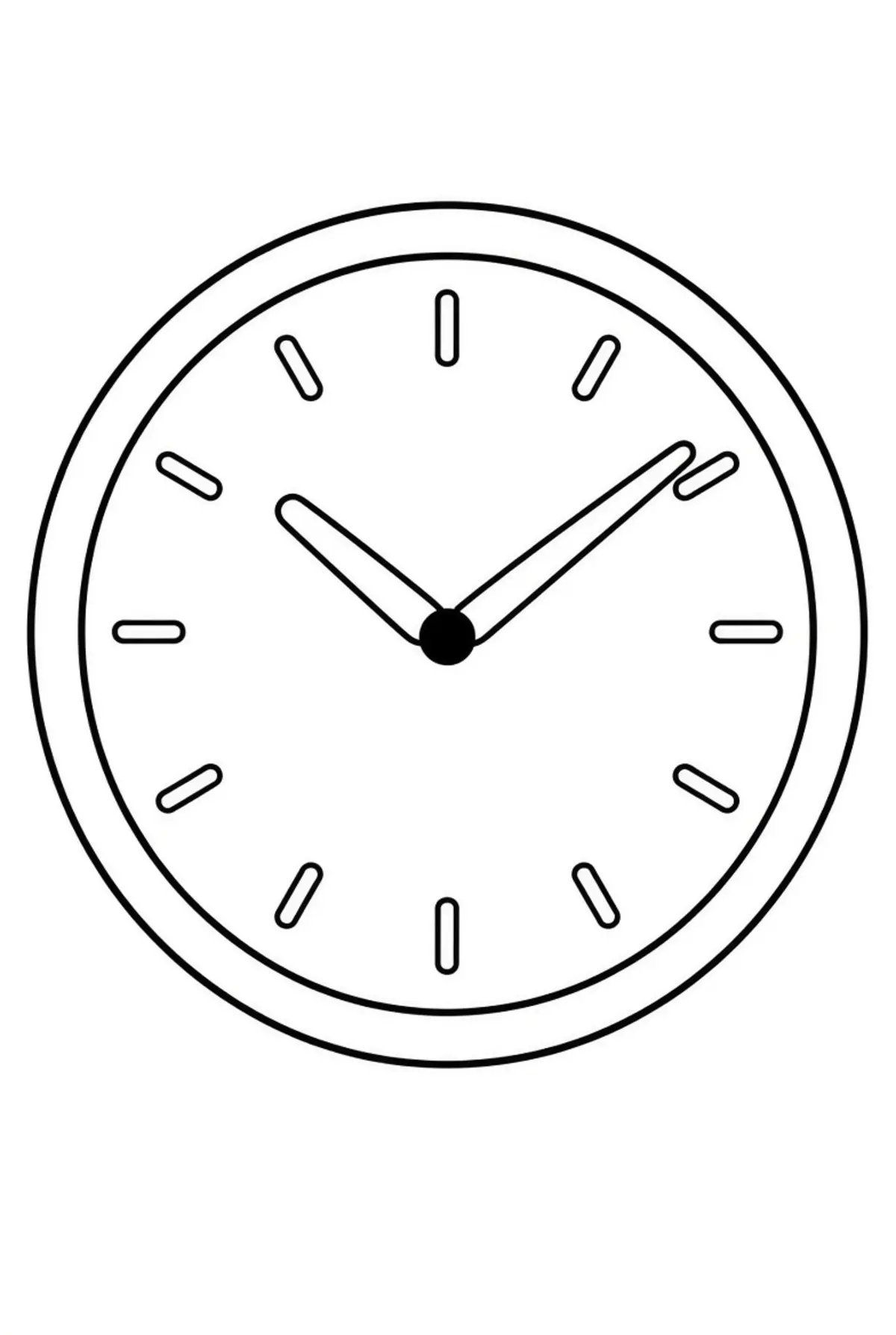 Clock coloring pages
