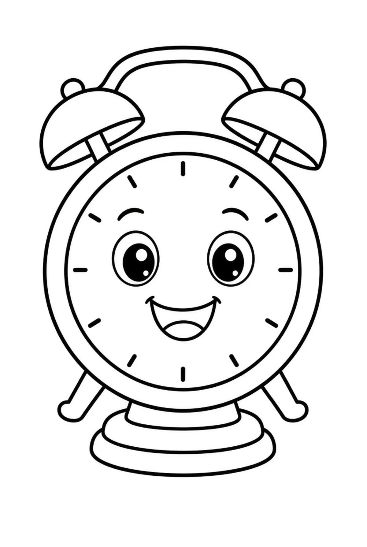 Clock coloring pages printable for kids