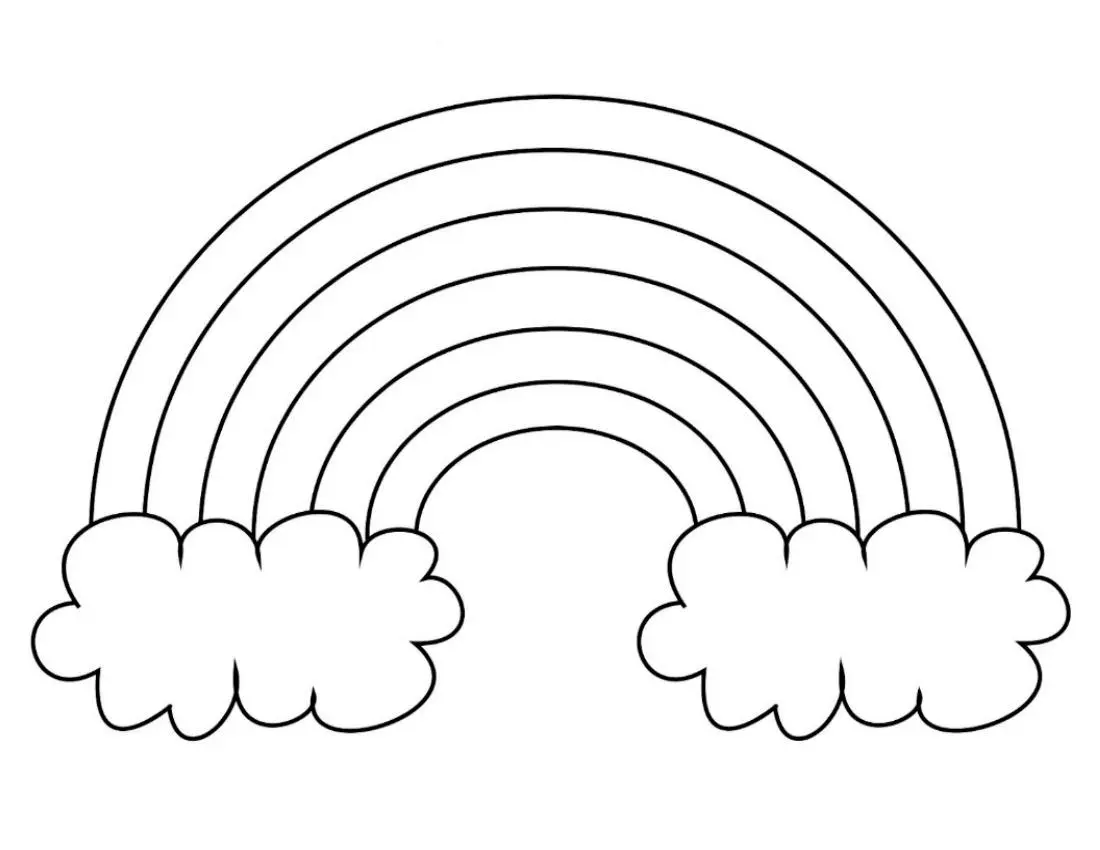 Free Cloud coloring sheet for kids