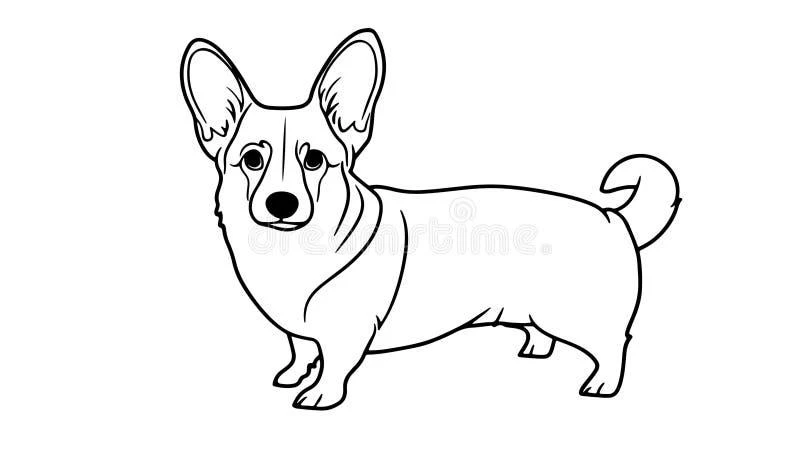 Corgi coloring pages