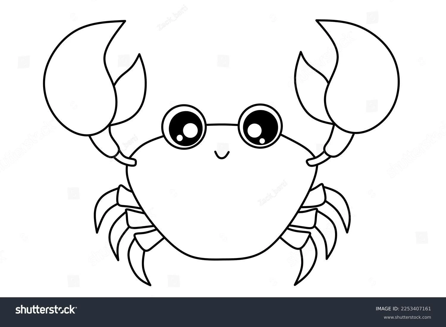 Crab coloring pages printable for kids