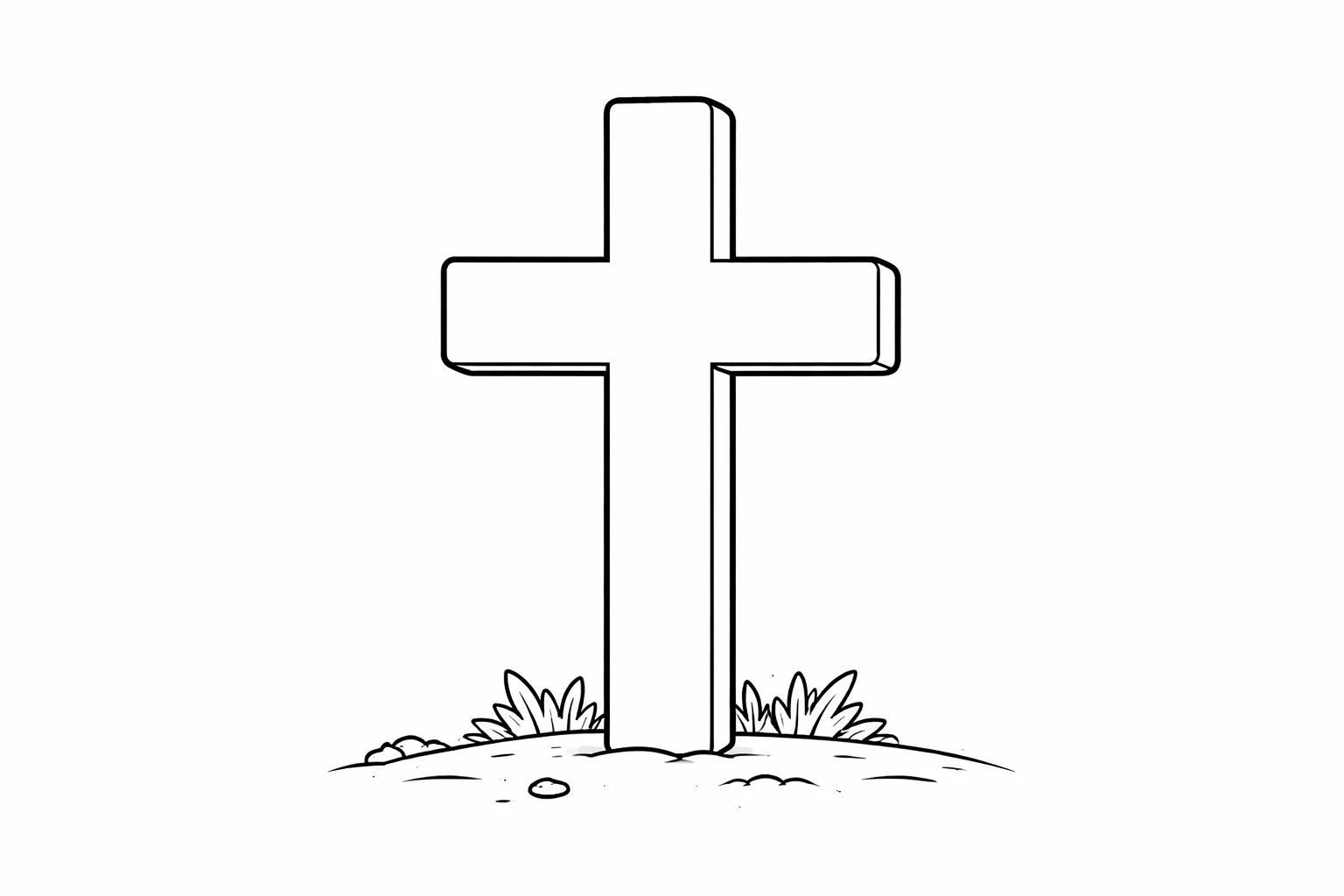 Cross coloring pages