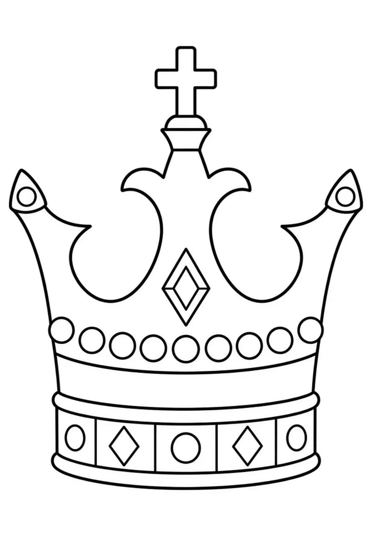 Crown coloring pages