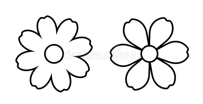 Daisy drawing page for kids