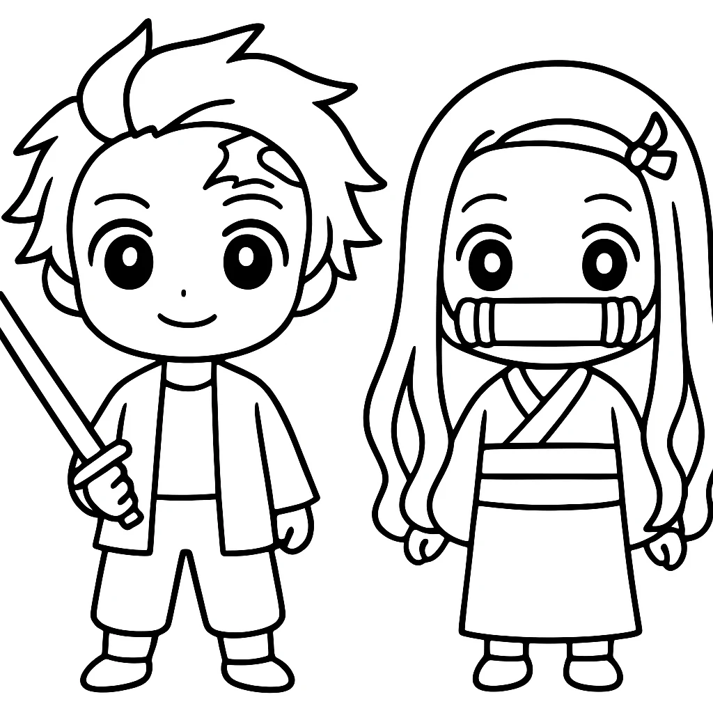 Demon Slayer coloring pages