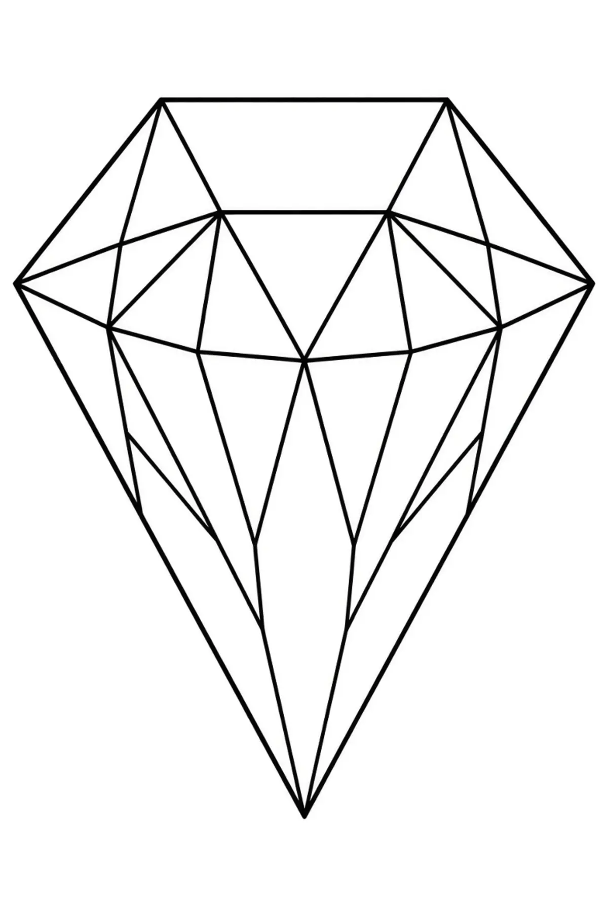 Diamond coloring pages printable for kids
