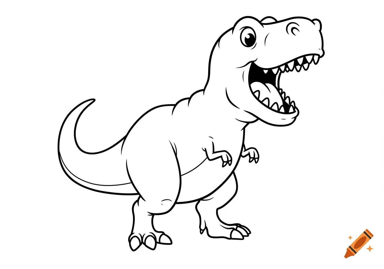 Dinosaur coloring page