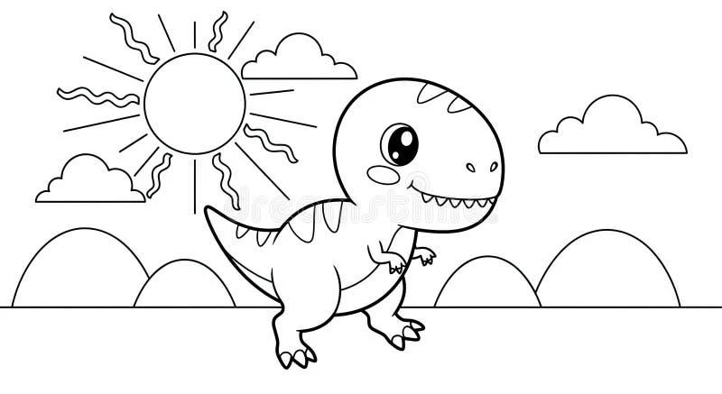 Dinosaur coloring pages printable for kids