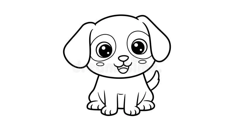Free Dog coloring sheet for kids