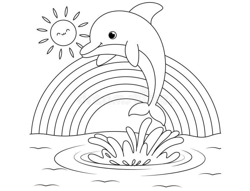 Dolphin coloring pages