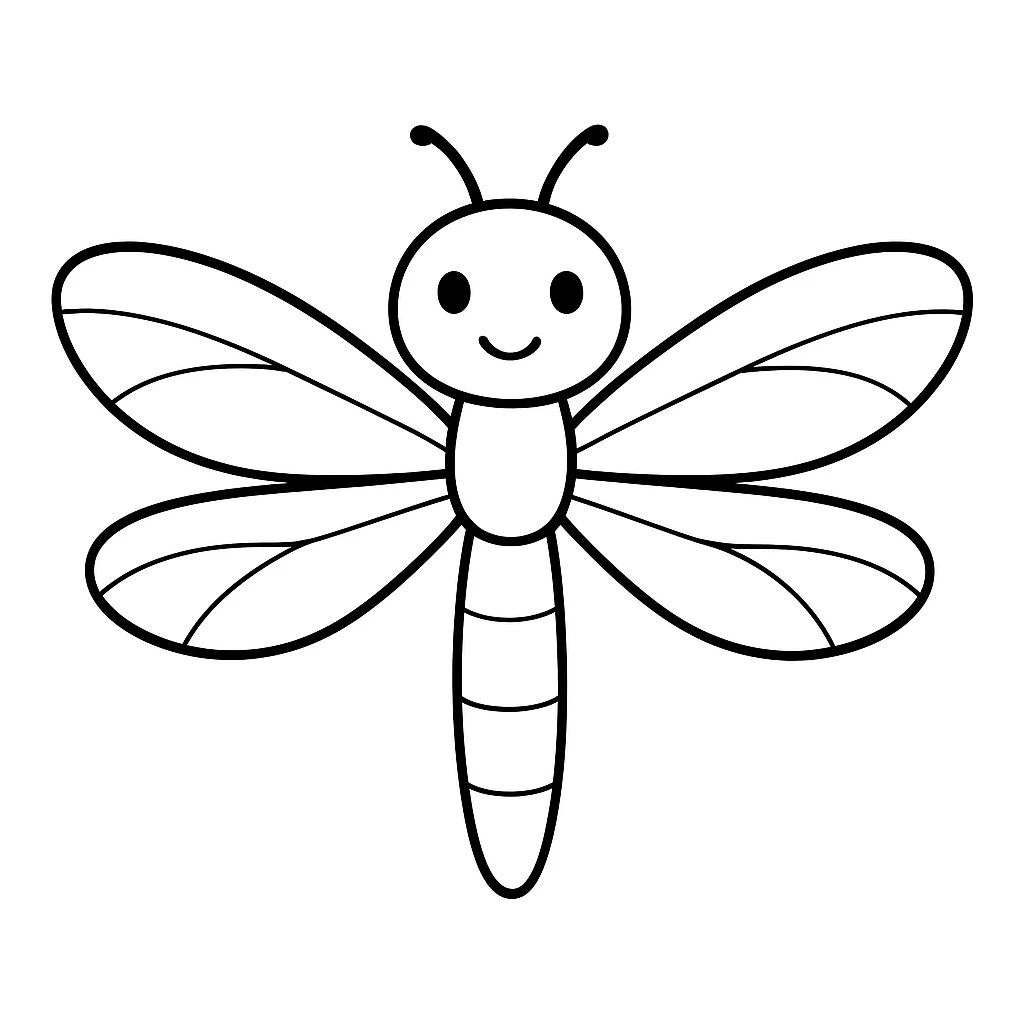 Dragonfly coloring pages