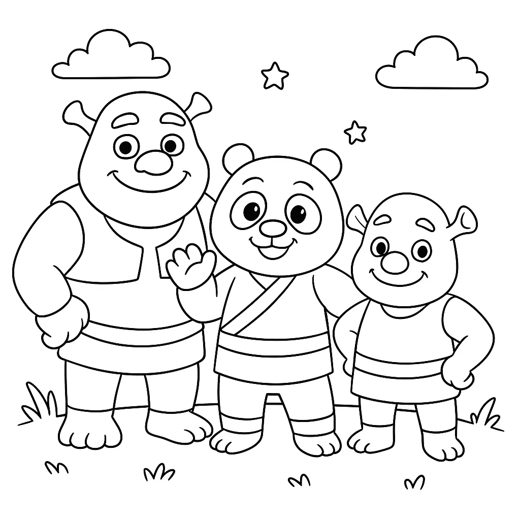 Dreamworks coloring pages printable for kids