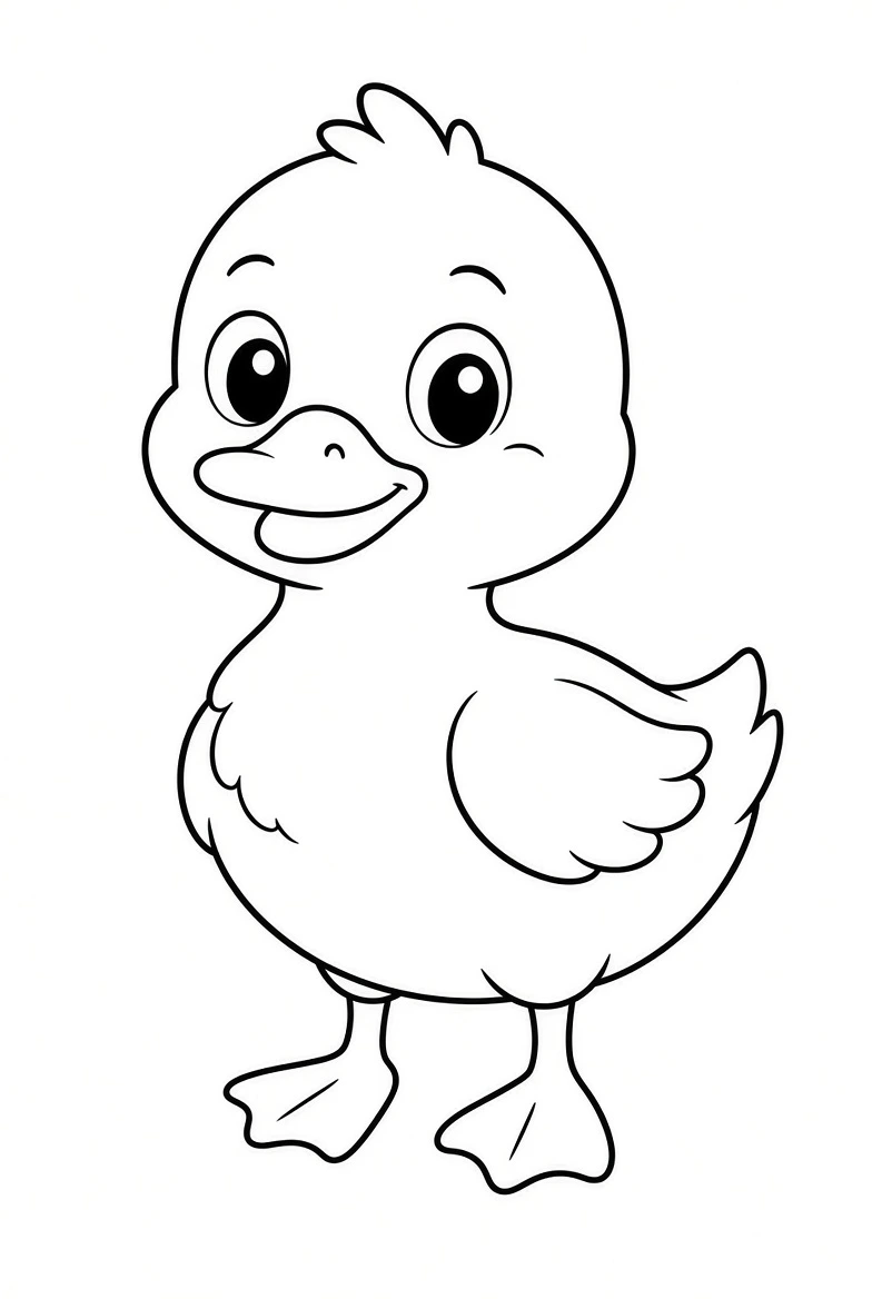 Duck coloring pages