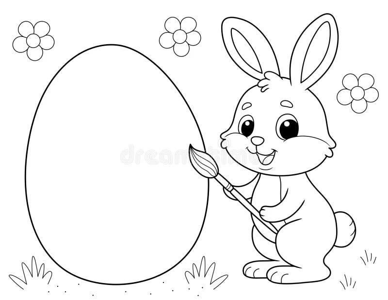 Free Easter coloring sheet for kids