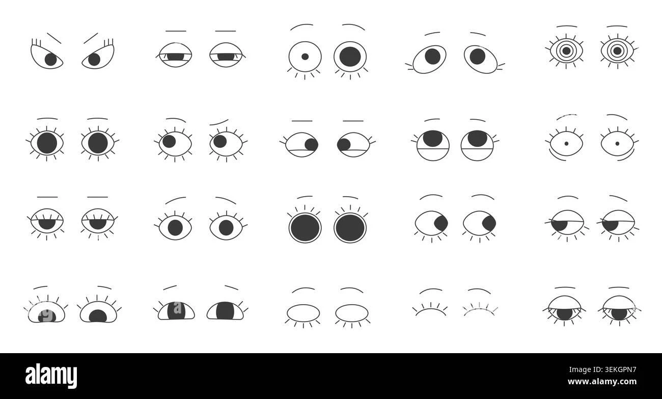 Cute Eye color page for kids