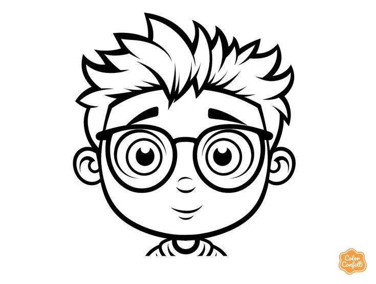 Face coloring pages