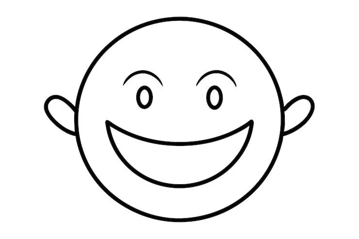 Free Face coloring sheet for kids