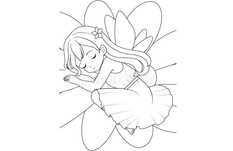 Fairy coloring pages printable for kids