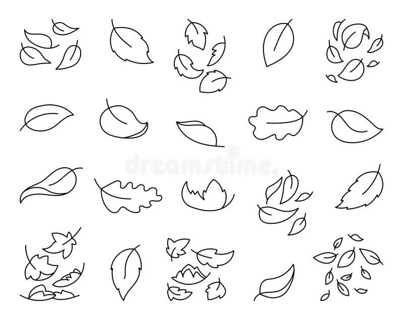 Fall drawing page for kids