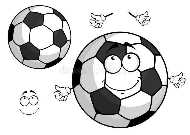 Cute Football color page for kids