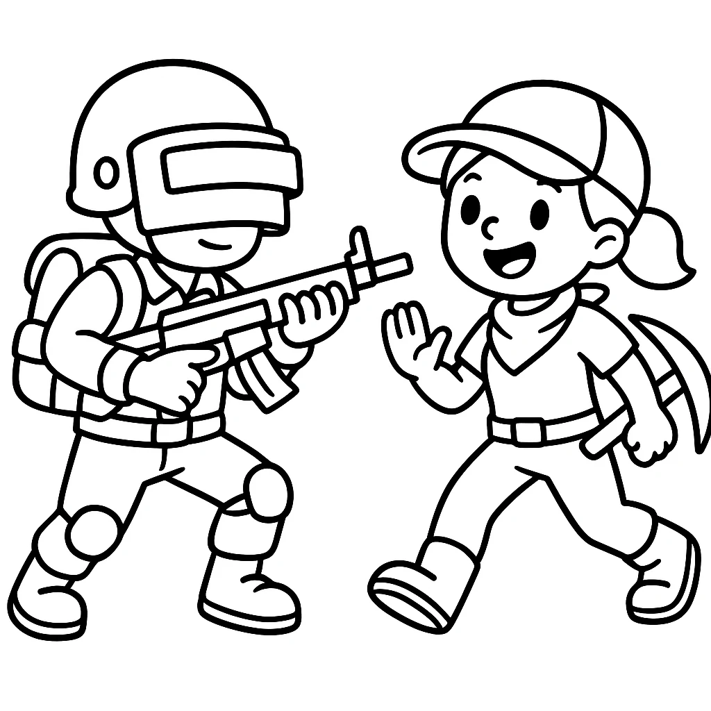 Fortnite drawing page for kids
