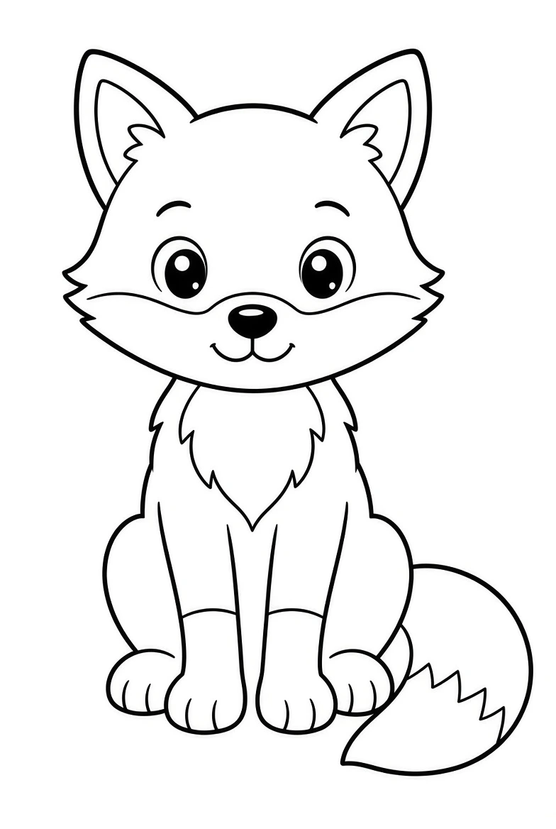 Fox coloring pages