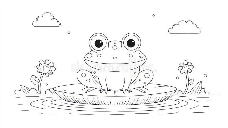 Frog coloring pages