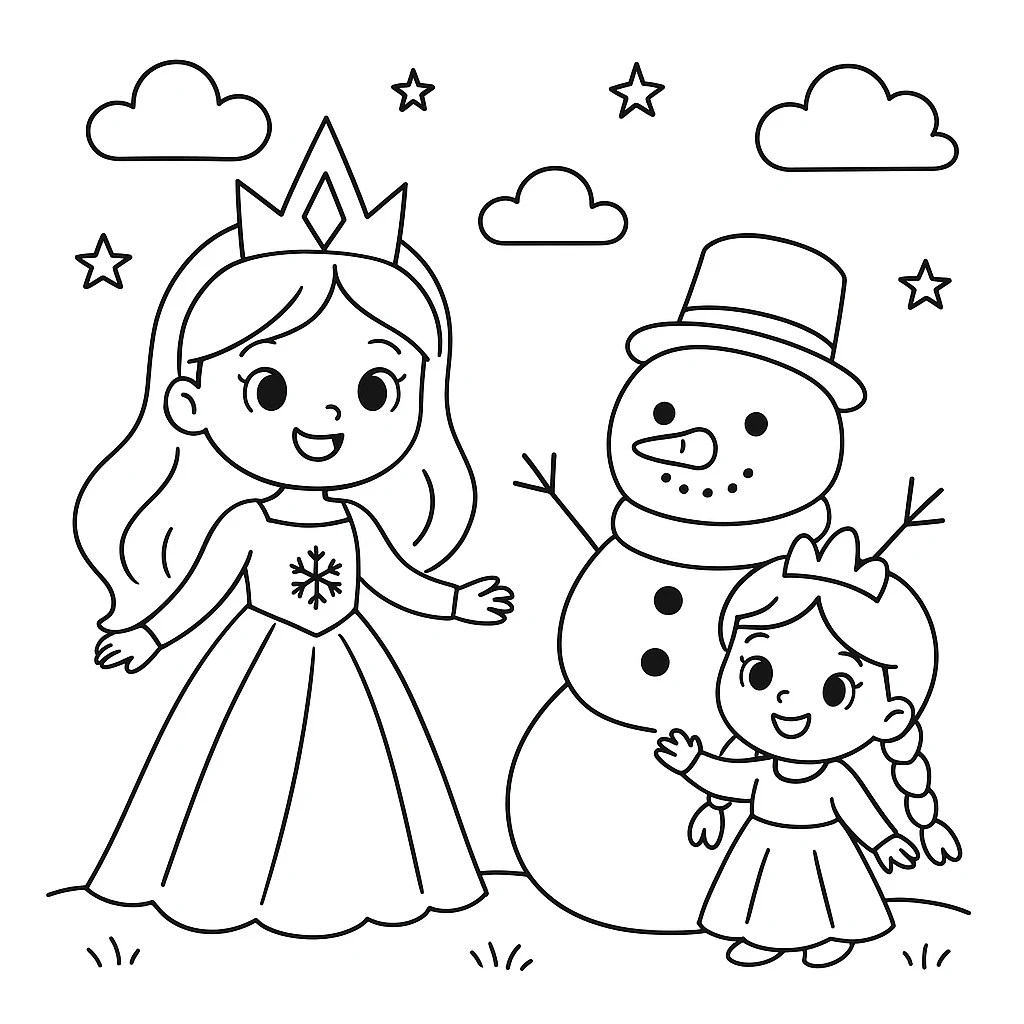 Frozen coloring pages printable for kids