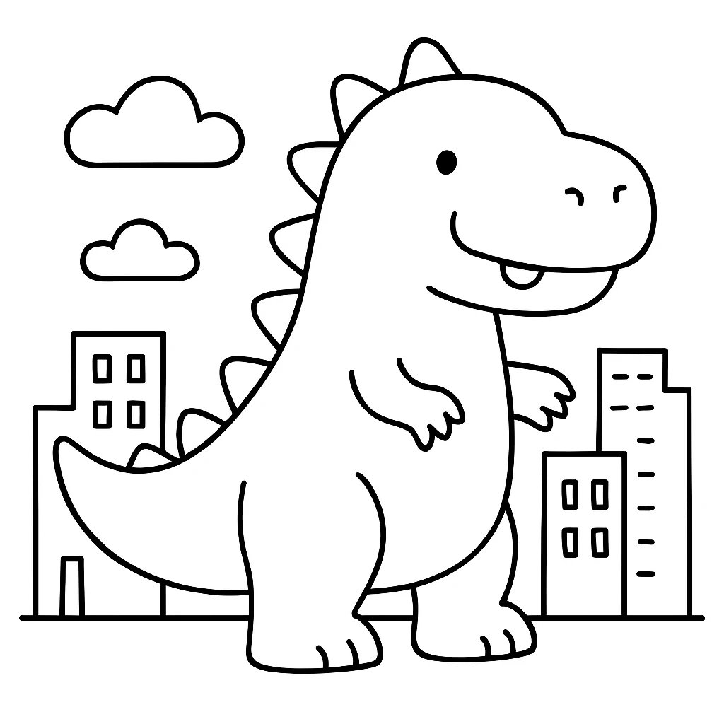 Godzilla coloring pages