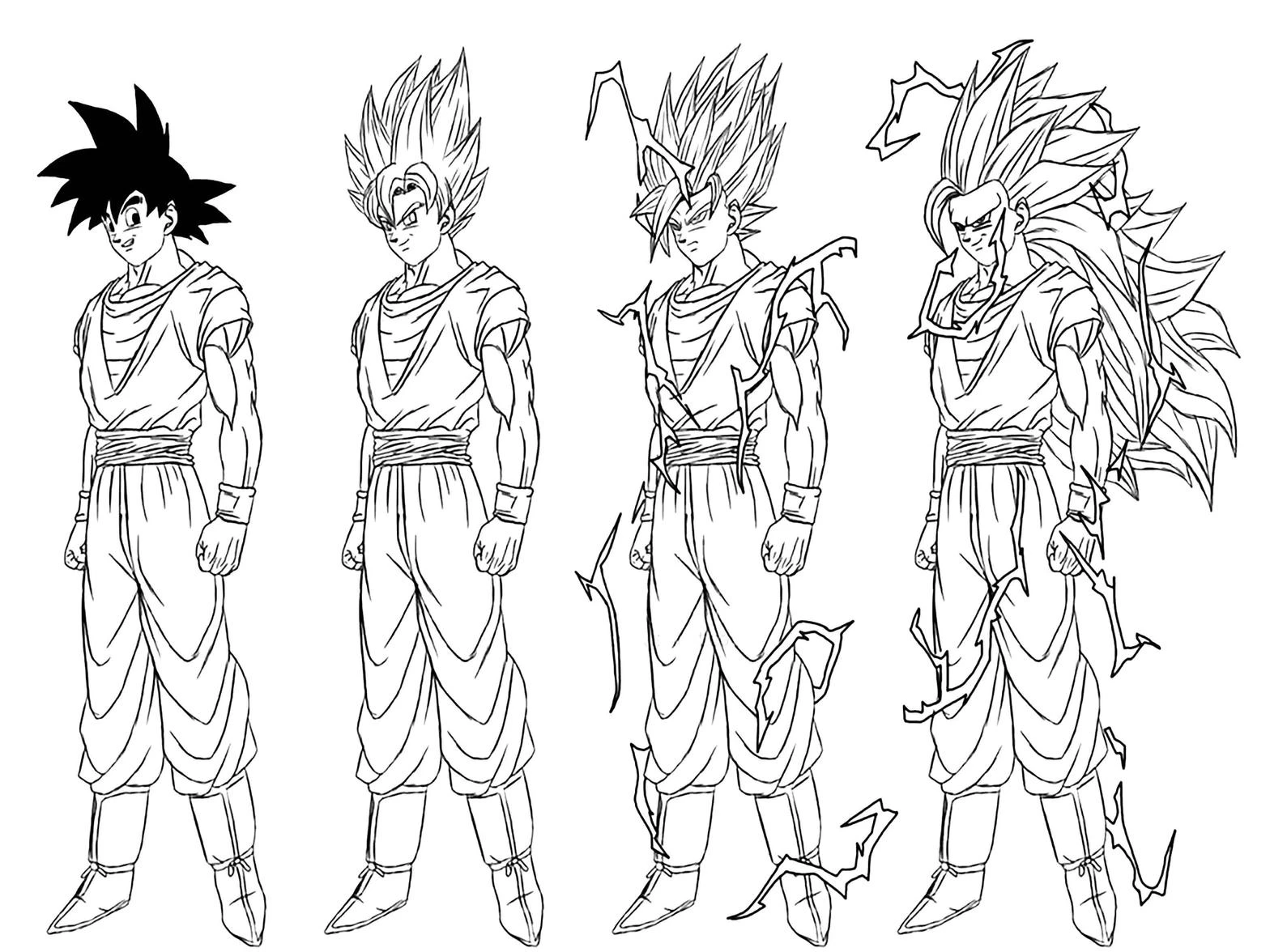 Goku coloring pages