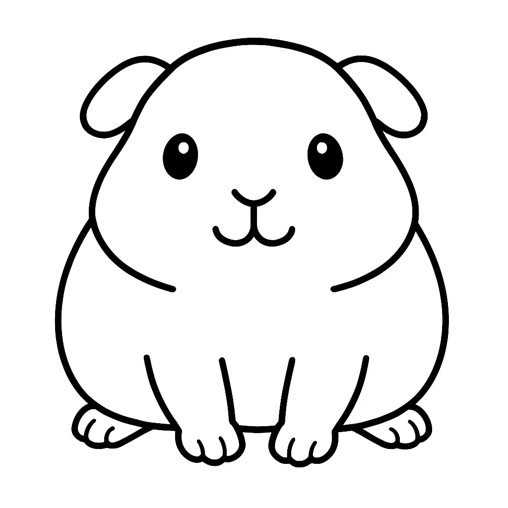 Guinea Pig coloring pages